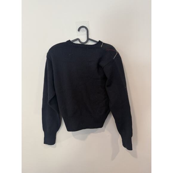 Evan Picone Merino Wool Sweater Shoulder Padded Medium Grandpacore 2258 - Picture 7 of 11